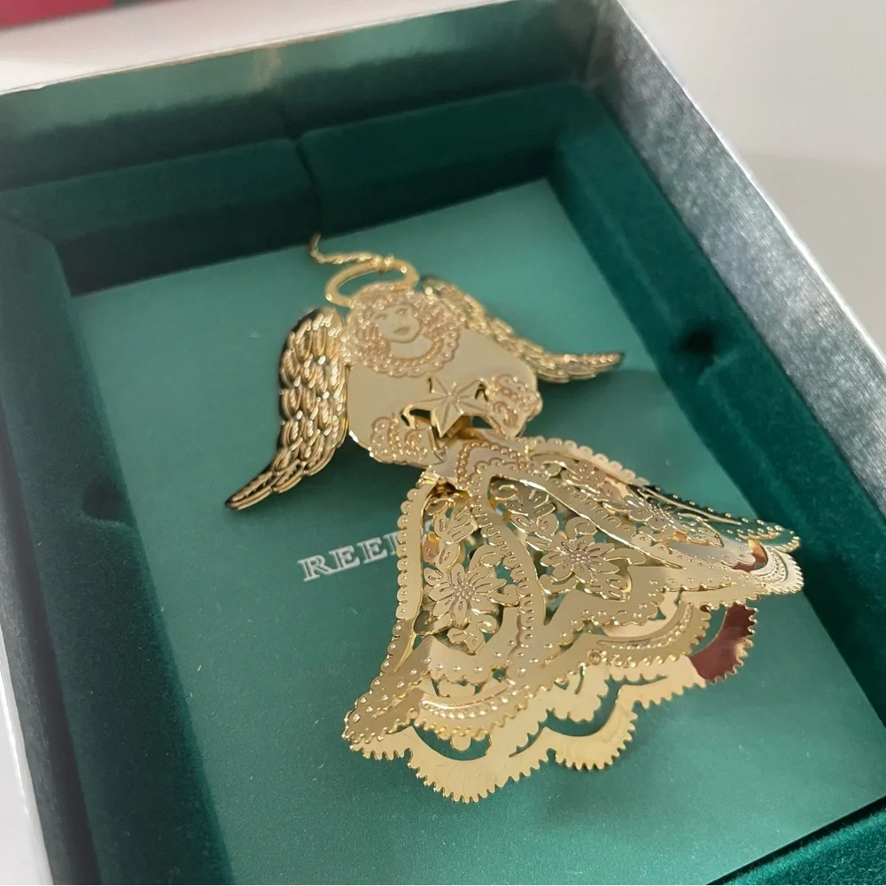 Vintage Reed & Barton Ornament - Gold Angel